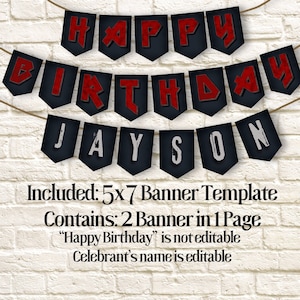 Rocker - Rock Star - Rock and Roll Banner Digitale Canva Vorlage