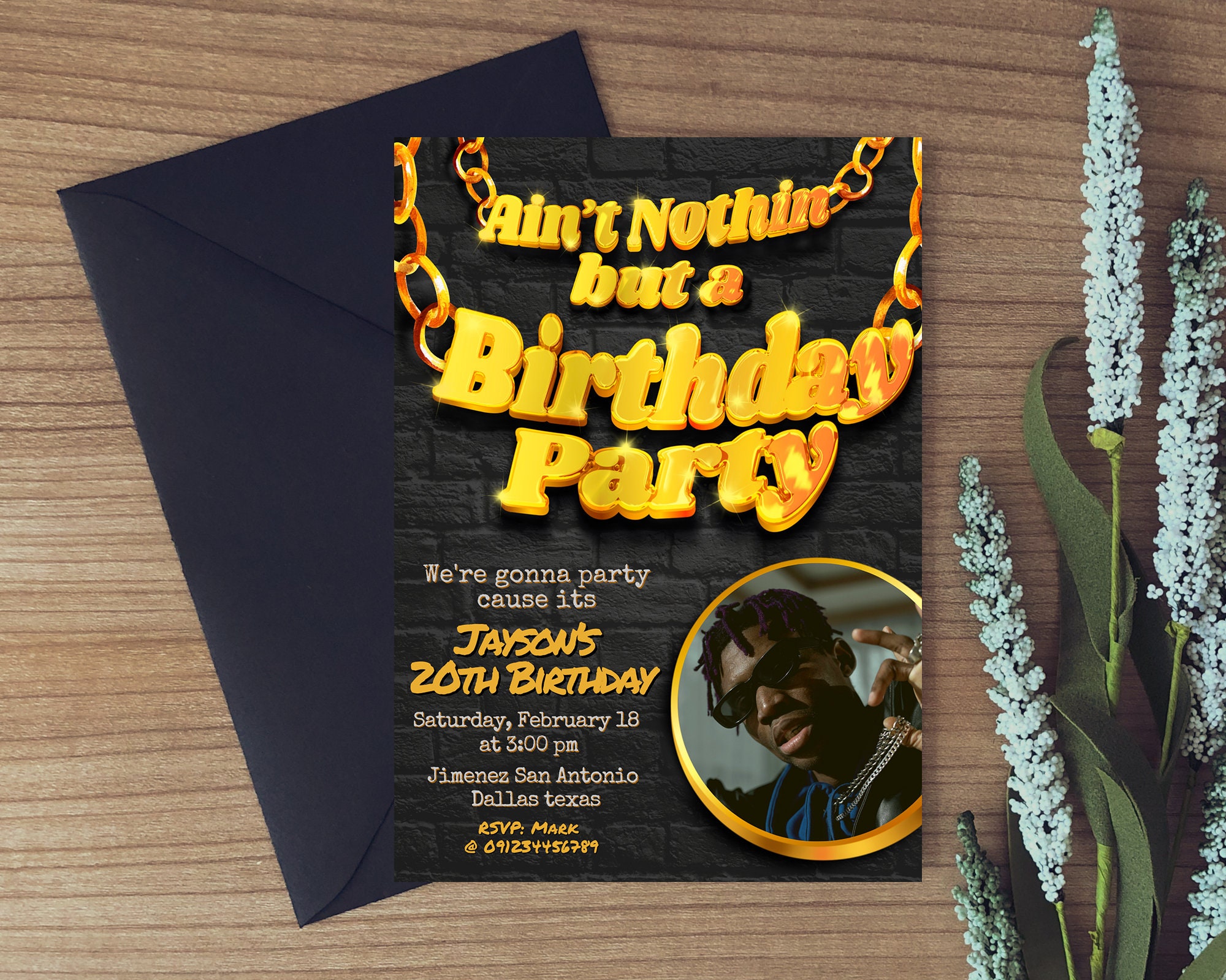 Let's ride Petite Children's Birthday Party Invitations by