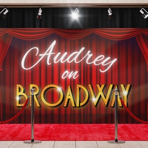 Broadway - Theater - Digital Backdrop - Canva Template