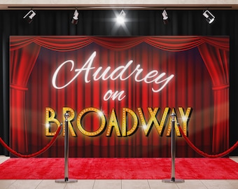 Broadway - Theater - Digital Backdrop - Canva Template