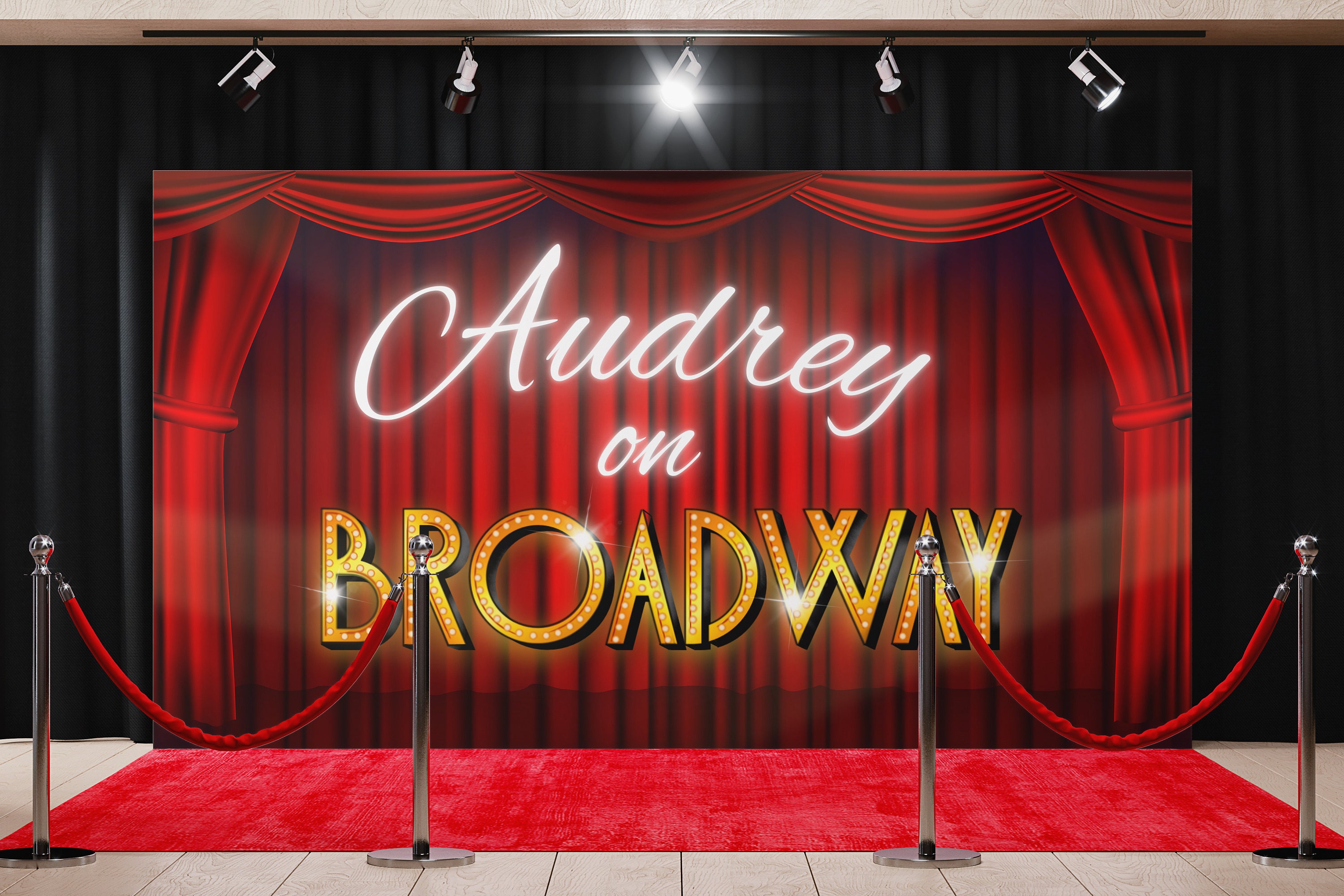 Broadway Stage Background