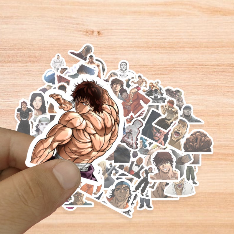 Anime Sticker Pack Baki Sticker 10100 Pcs stickers Laptop Etsy