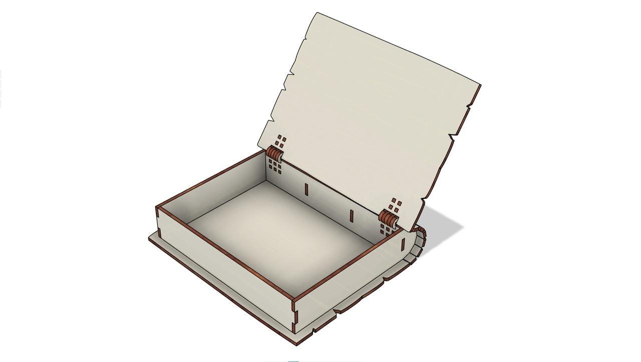 Book Box Mdf Digital Files for Laser Cutting MDF | Book File Laser Cut ...