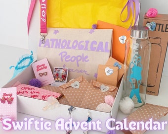 Calendario de adviento Swiftie / Calendario de adviento Taylor / calendario de adviento para adolescentes / navidad swiftie / regalo swiftie / calendario de adviento de 13 días