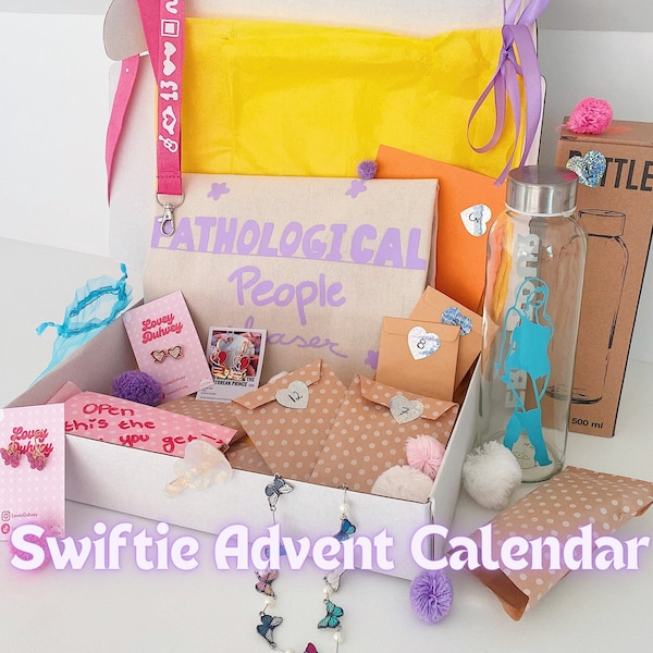 Swiftie advent calendar | Taylor advent calendar | teen advent calendar | swiftie christmas | swiftie gift | 13 days advent calendar