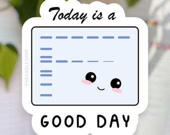 Western Blot Gel Vinyl Sticker | Cute Molecular Biology Sticker, Gift for Laboratory Scientist, PCR sticker, Biomedical Research