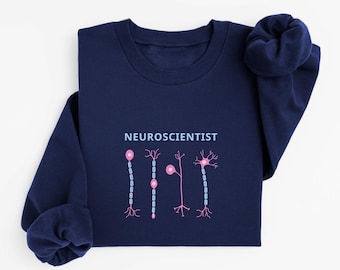 Neurovetenskaplig tröja med nervceller | Gåva för neuroforskare