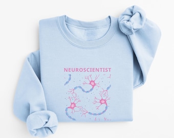 Neuroforskare-tröja med nervceller och stjärnor | Neurovetenskaplig tröja