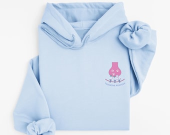 Neurovetenskaplig tröja med en neuronsynaps och frasen "Thinking Positive" | Gåva för neuroforskare