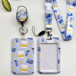 Mikropipetten-Kartenhalter-Set | Niedliches Molekularbiologie Abzeichen Reel, Lanyard, Kartenhalter | Geschenk für Biochemiker Labortechniker