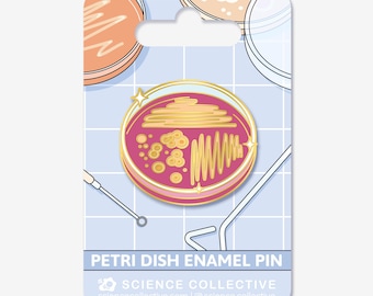 Petri Dish enamel pin | Microbiology pin for scientists | Science gift for microbiologists