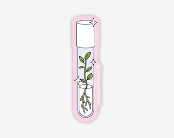 Pegatina para tubo de cultivo de plantas / Pegatina de biología vegetal