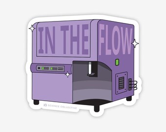 Flow Cytometer Sticker | Immunology sticker for immunologists