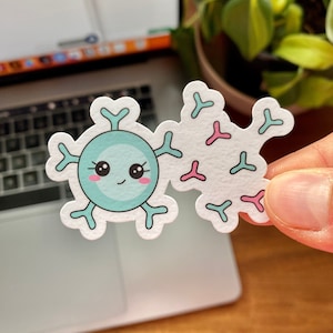 B Cell Vinyl Sticker | Immune cell | Immunology | Perfect Gift for PhD Students, Scientists & Researchers | Laptop, Notebook, Water Bottle