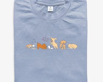 Biokemihund-t-shirt | Present till biokemist, biokemilärare, hundälskare eller biokemistudent | Söt vetenskaps-t-shirt för kvinnor