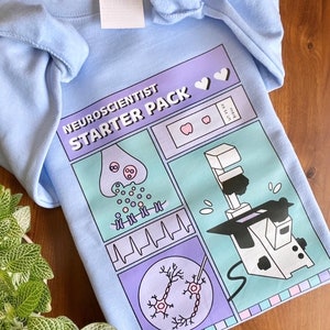 Neuroscientist Starter Pack Crewneck Sweatshirt  | Gift for Neuroscientist, Neurologist |Molecular biology, Neuron, Brain research
