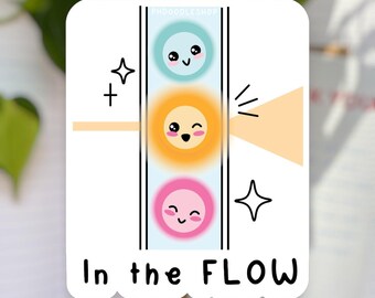 Flow Cytometry Vinyl Sticker | Immunology, Molecular and Cellular Biology Gift for Students, Researchers & Scientists | Notebook Laptop