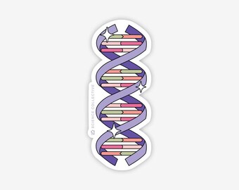 Pegatina de ADN / Biología, Bioquímica, STEM, Ciencia, Genética / Regalos científicos para científicos de laboratorio