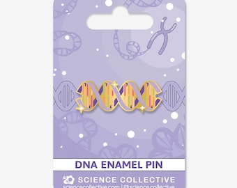 Pin esmaltado de ADN / Regalos de biología, bioquímica y genética / Pines de ciencia