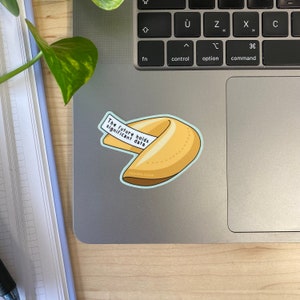 Fortune Cookie PHD Research Vinyl Sticker | Perfect Gift for PhD Students, Scientists & Researchers | Laptop, Notebook, Water Bottle