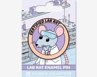 Pin esmaltado de rata de laboratorio certificada