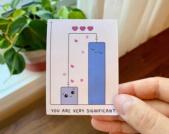 You are very significant" Valentine's Day Sticker | Science Valentine's day gift for laboratory researchers in biology