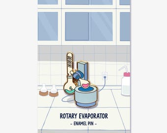 Rotavap enamel pin | Cute chemistry pin gift for chemist chemistry laboratory research phd
