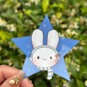 Sticker imperméable en vinyle étoile pour casques Miffy