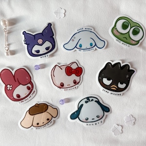 Naklejki Unhinged Animal Besties || Kawaii Cute Funny Sayings Art || Anime cute small sticker sets || PRZECZYTAJ OPIS PRODUKTU