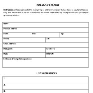 Dispatcher and Carrier Agreement, Freight Dispatcher contract - Dispatcher Carrier packet -Instant download editable PDF file