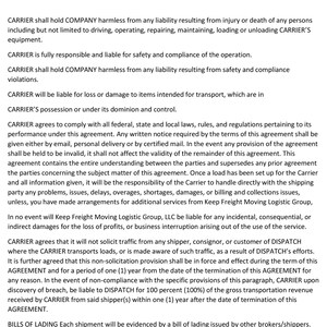 Freight Dispatch Carrier Contract - Freight Dispatcher Contract ...
