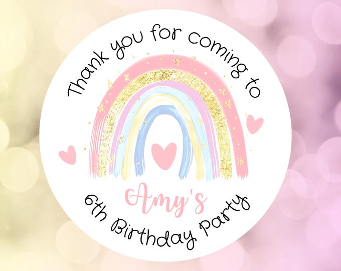 thumbnail image 2 of Goldstar Unicorn Personalised Party Bag Stickers – 48 Sweet Cone Labels For Birthday 2 of 6