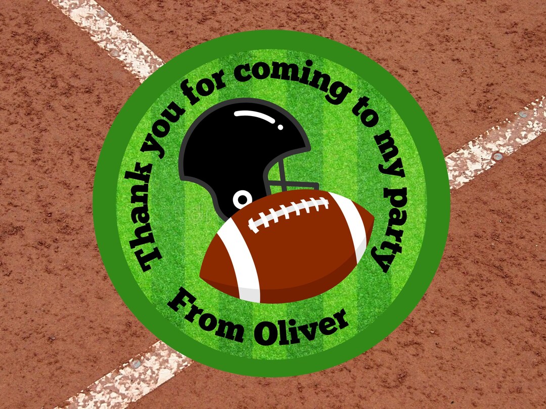 Personalised Rugby Children’s Party Bag Stickers, Party, Thank You ...