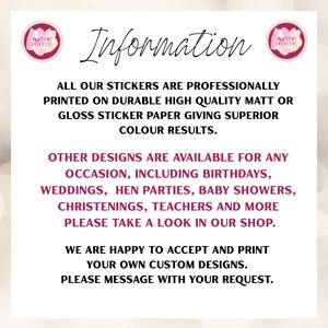 Pegatinas de neón personalizadas con brillo, bolsas de fiesta, conos de dulces para cumpleaños infantiles, pegatinas de agradecimiento imagen 7