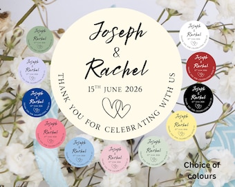 Wedding celebrate Stickers, Wedding Favours,  Wedding Stationary, Sweet Cone Labels, Personalise, Envelope Seals, Gifts, Celebrate with us