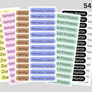 Water Resistant Name Labels. Personalised Stickers, For Water Bottles, Lunch Boxes, Kids School Items