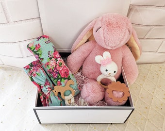 6 Piece Baby Girl gift Set,Baby Girl Gift Box,Newborn Girl Gift, Baby Gift Set, Baby Gift