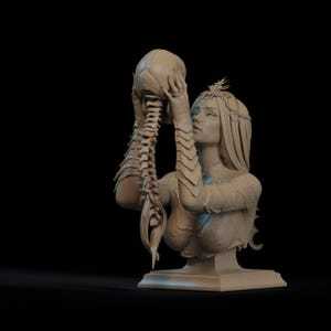 Orin 3d Resin Bust; The Dangerous and Mysterious Servant of Baldur&#39;s Gate 3 Highly Detailed
