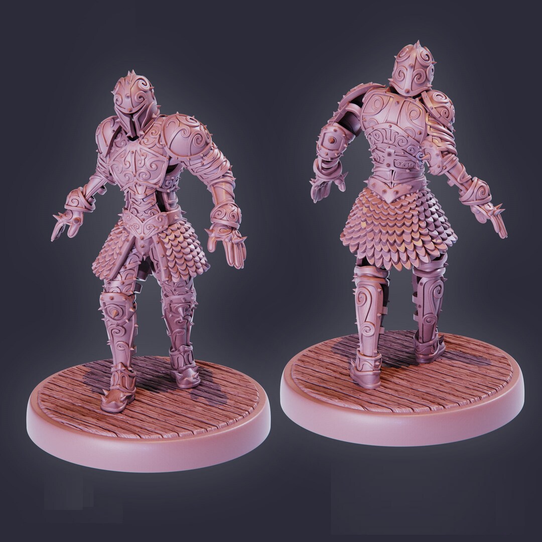 Animated Armor Miniature Set of Two for Dnd Games and Tabletop Gaming ...