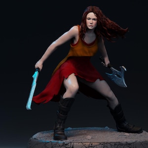 Forest Woman Figure Resin Scalpture