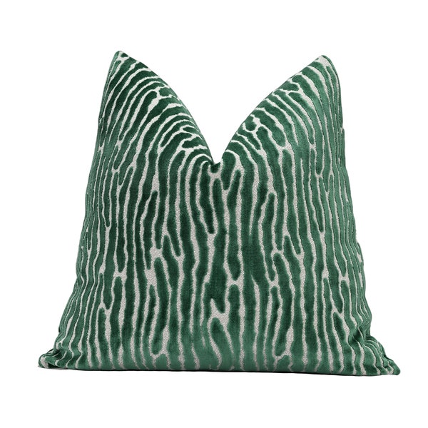 Green Velvet Pillow Etsy