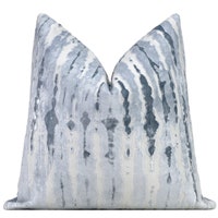Abstract Blue Velvet Pillow Covers // Made to Order - Etsy