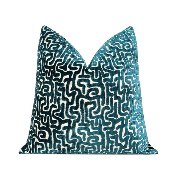 Teal Throw Pillow Etsy
