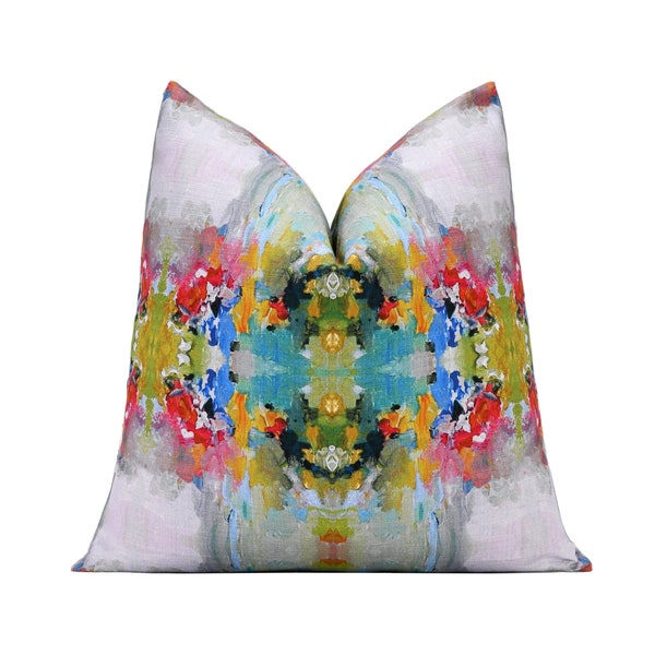 Fuchsia Kaleidoscope Pillow Cover,  Modern Throw Pillow Cover, 18x18, 20x20, 22x22, 24x24