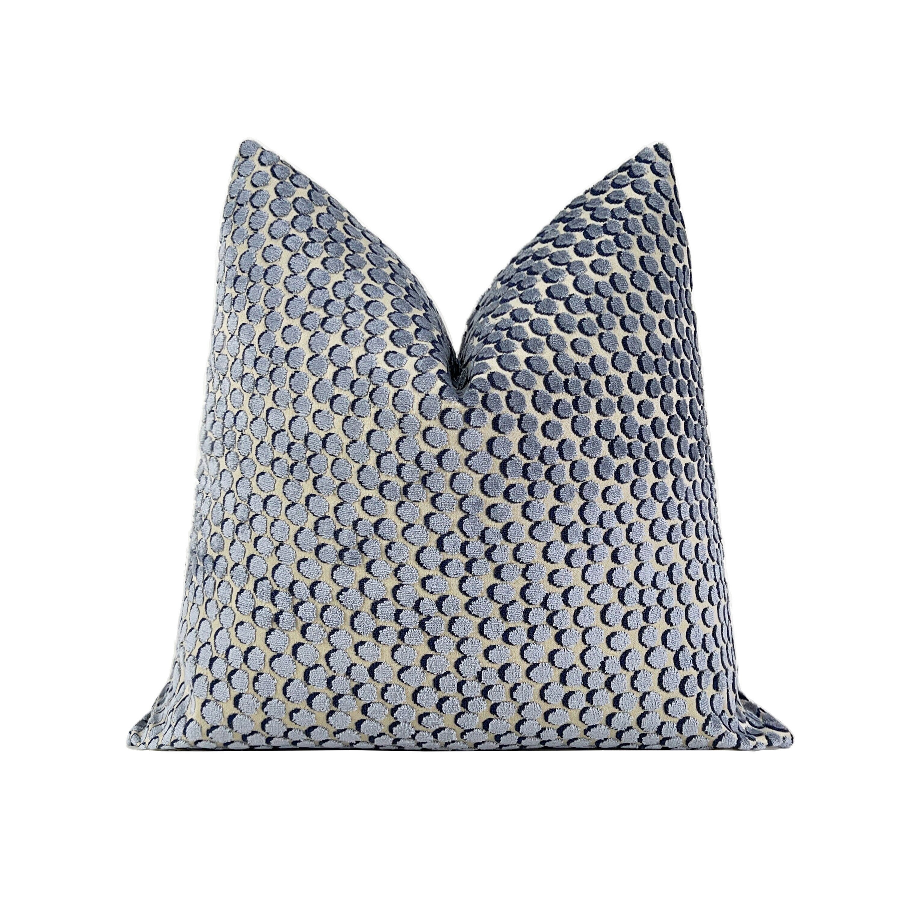 Midnight Blue Velvet Designer Pillow – Arianna Belle
