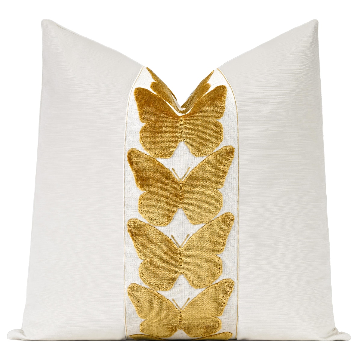 22x22 Striated Velvet Pillow Cover