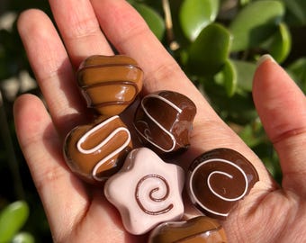 Chocolate Magnet | Cute Mini Food Refrigerator Decor | Handmade Gift for Food Lovers