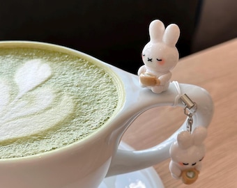 Matcha Miffy Keychain | handmade