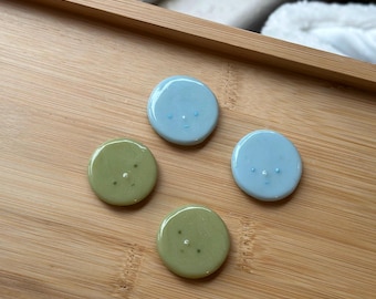 Little Green Guy Magnets | Smiski Inspired Magnets | Cute Glow in the Dark Desk Decor | Kawaii Room & Office Accessories