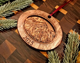 Personalized Stained Carved Wilderness Christmas Ornament | Personalized for the 2025 Holiday Season